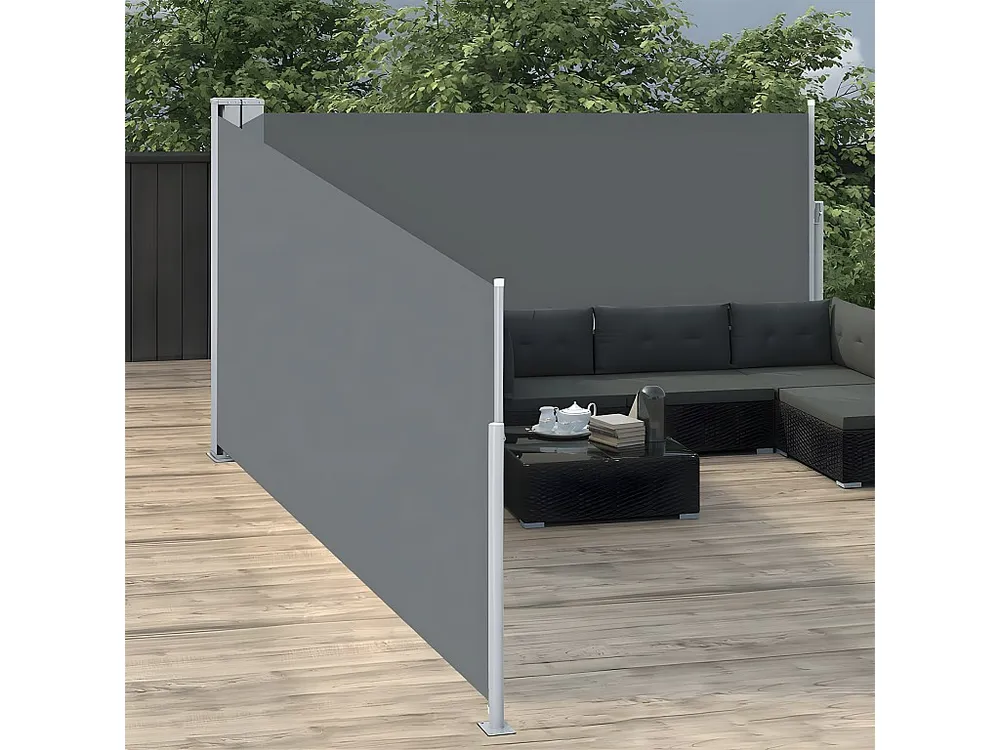 Toldo lateral retrátil 140x1000 cm antracite