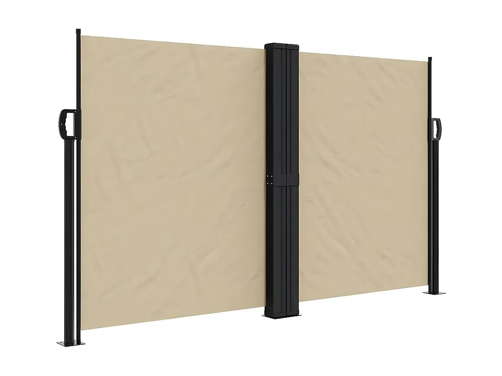 Toldo lateral retrátil 140x1000 cm bege