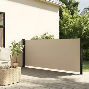 Toldo lateral retrátil 140x300 cm bege