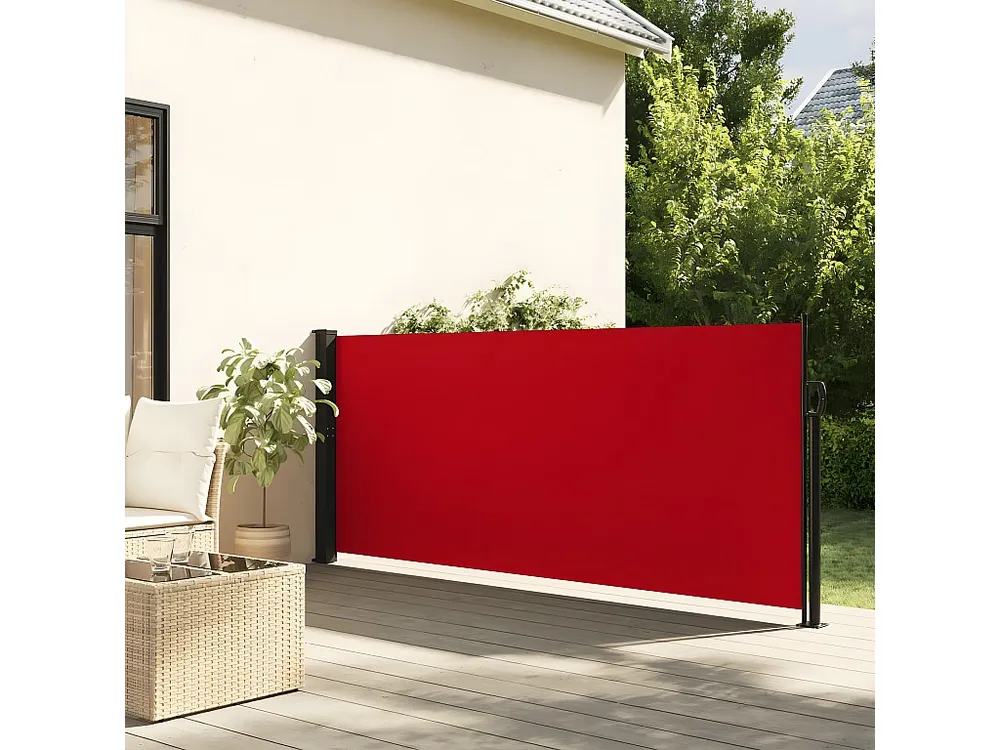 Toldo lateral retrátil 140x600 cm vermelho