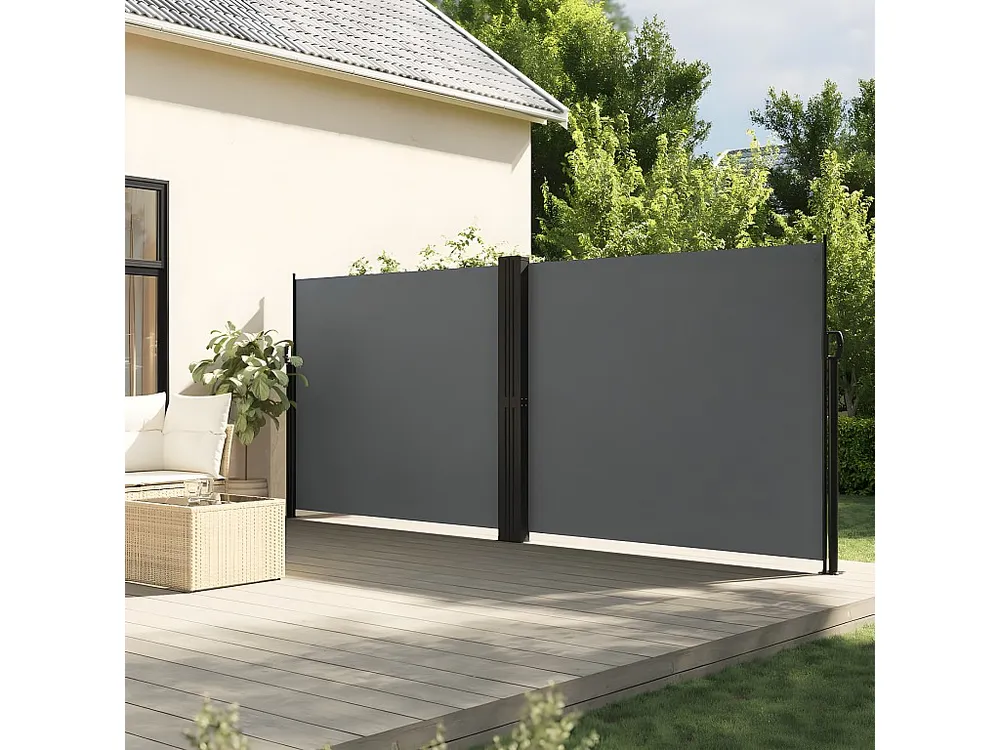 Toldo lateral retrátil 180x1000 cm antracite