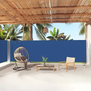 Toldo lateral retrátil 180x1000 cm azul