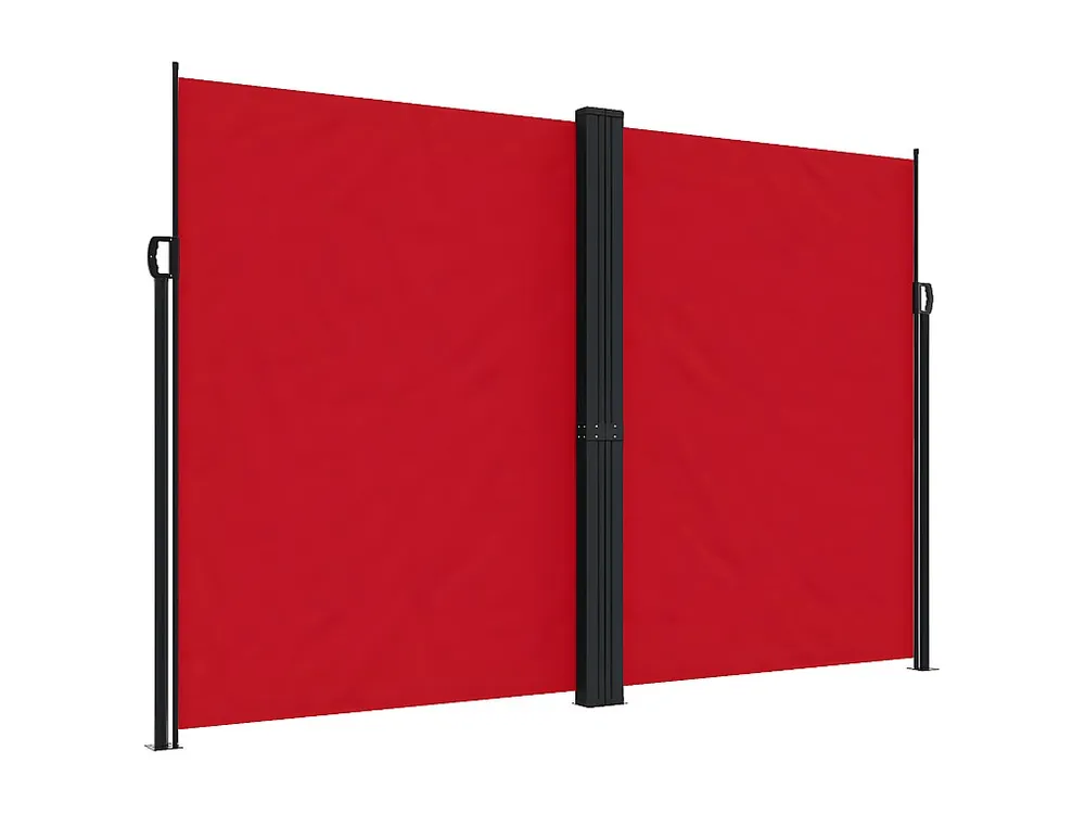 Toldo lateral retrátil 220x600 cm vermelho