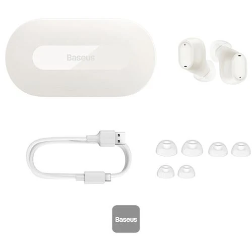 Auriculares True Livre de fios Bluetooth Baseus Bowie EZ10 - Branco
