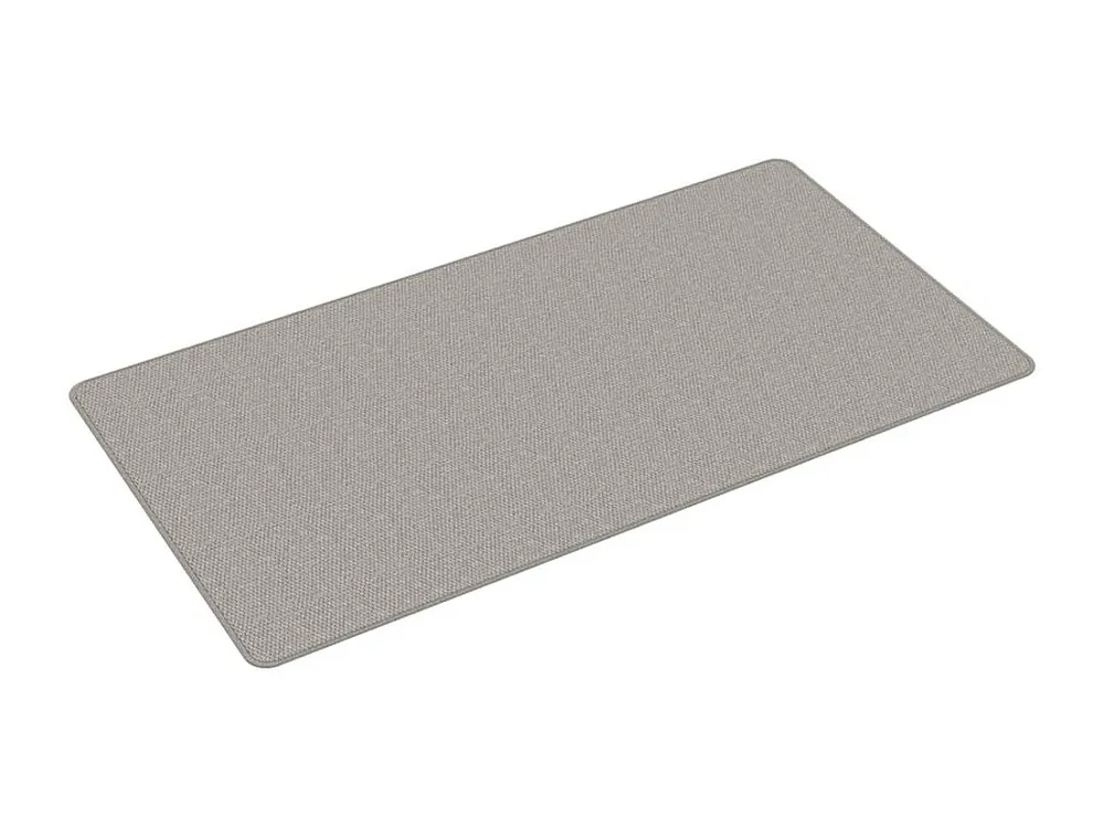 Tapete/passadeira 80x150 cm aspeto sisal cinzento-acastanhado