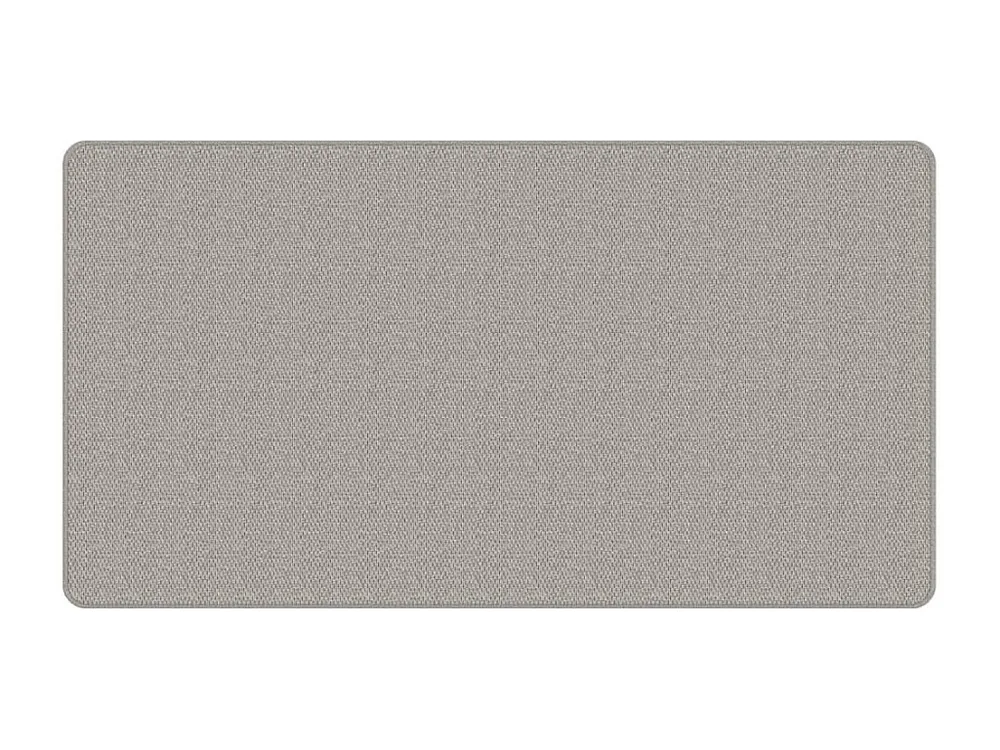 Tapete/passadeira 80x150 cm aspeto sisal cinzento-acastanhado