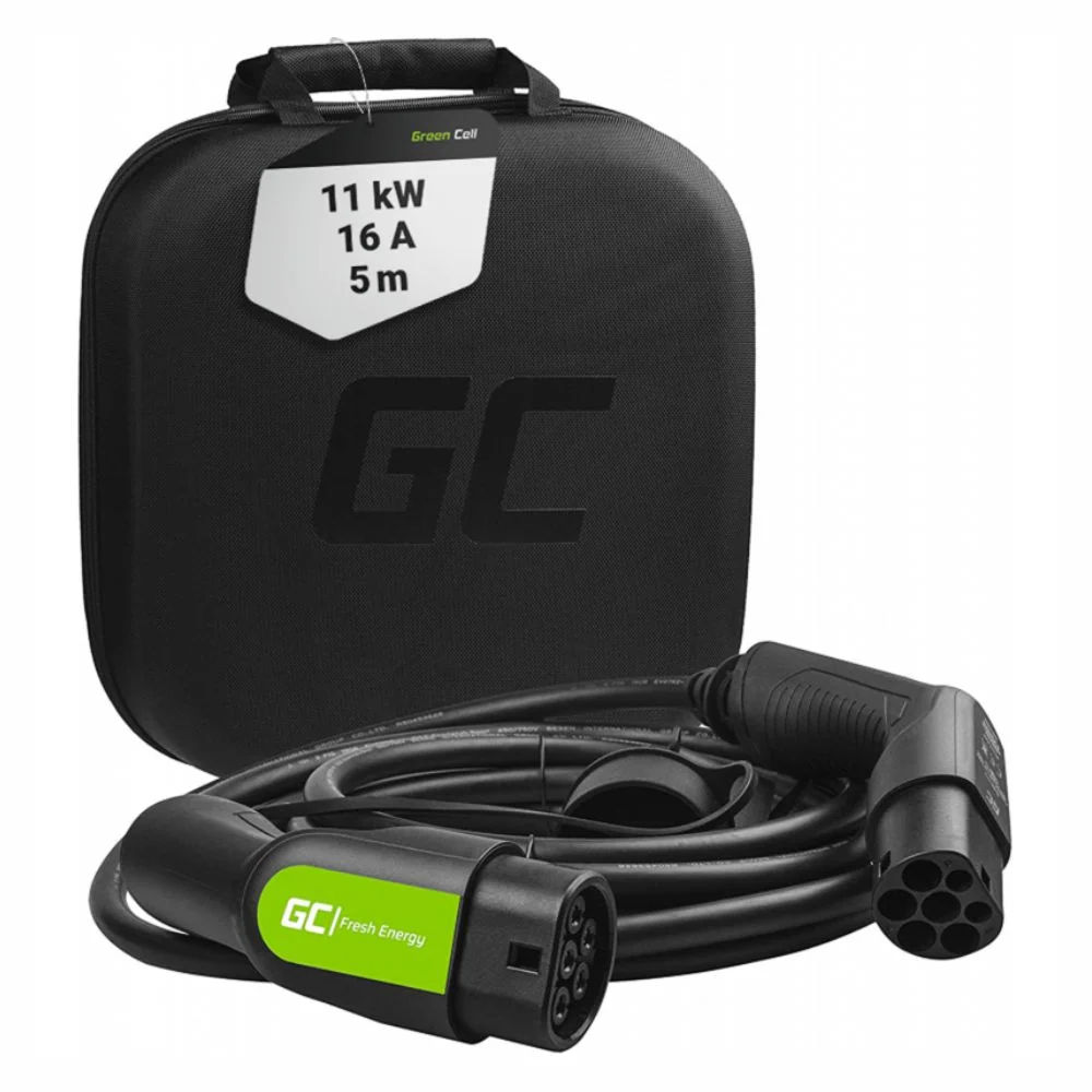 Cabo De Carregamento P/ Automóveis Ev Tipo2/Tipo2 11Kw 5M Fácil Montagem