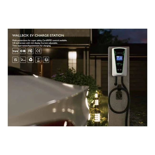Profissional Carregador de carro elétrico 22kW trifásico 5m tipo 2