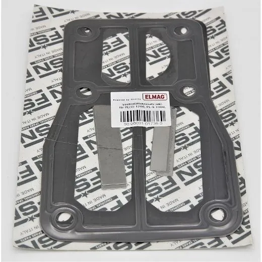 Conjunto de placas de válvula ELMAG incluindo vedações 'KIT H', para PL(V) 1200, PL-S 1100, PLH(V) 1080 (GS50/K35), 9101736