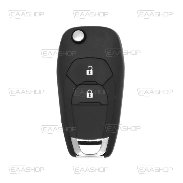Caixa de controle remoto dobráveis de 2 botões Chevrolet - Perfil Hu100