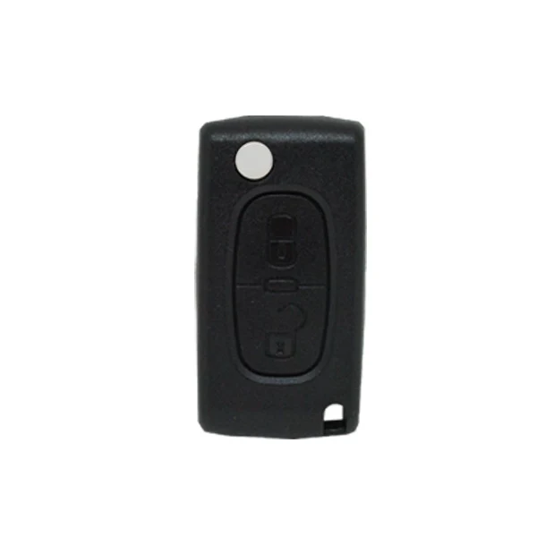 Caixa de controle remoto dobrável 2 botões Citroen Peugeot Fiat Psa - perfil Hu83