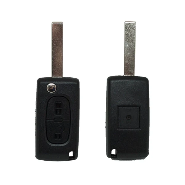 Caixa de controle remoto dobrável 2 botões Citroen Peugeot Fiat Psa - perfil Hu83