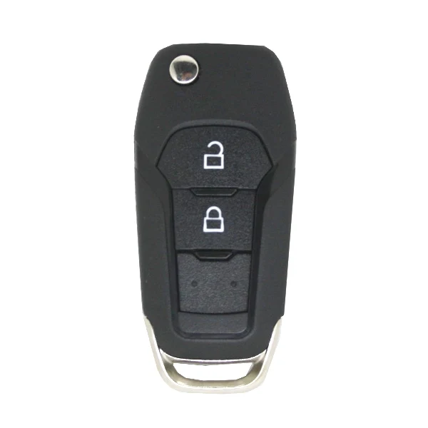 Caixa de controle remoto dobrável Ford 2 botões - Perfil Hu101