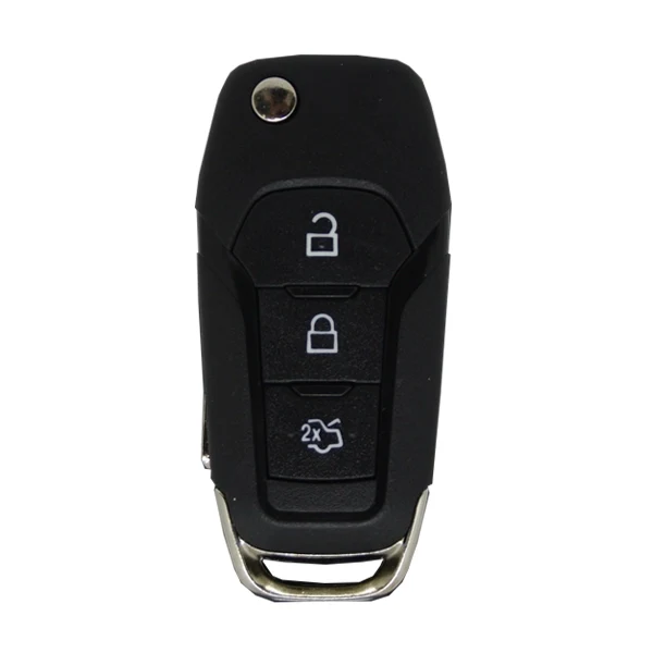 Caixa de controle remoto dobrável Ford 3 botões - Perfil Hu101