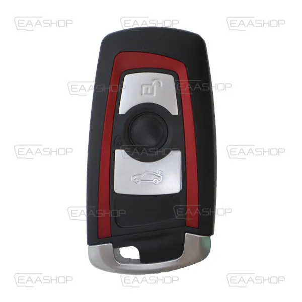 Caixa de controle remoto sem chave Bmw 3 botões - perfil vermelho Hu100R