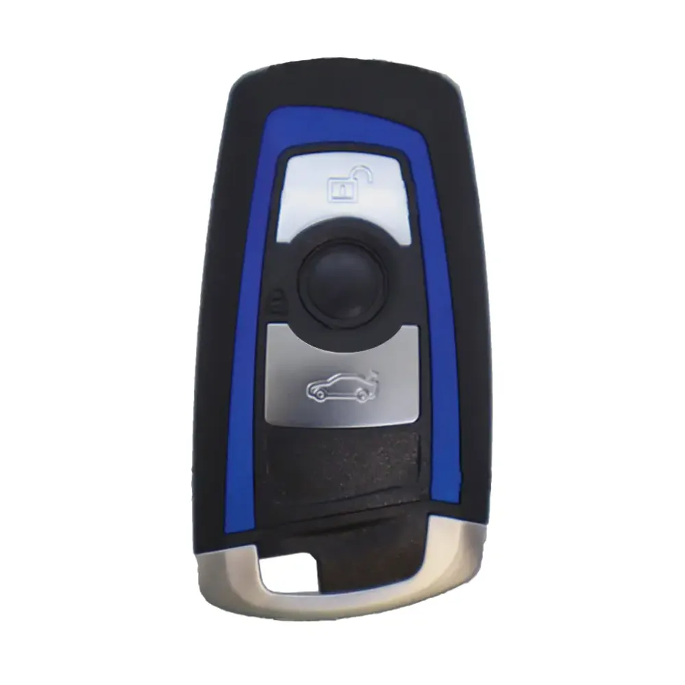 Caixa de controle remoto sem chave Bmw 3 botões - perfil azul Hu100R
