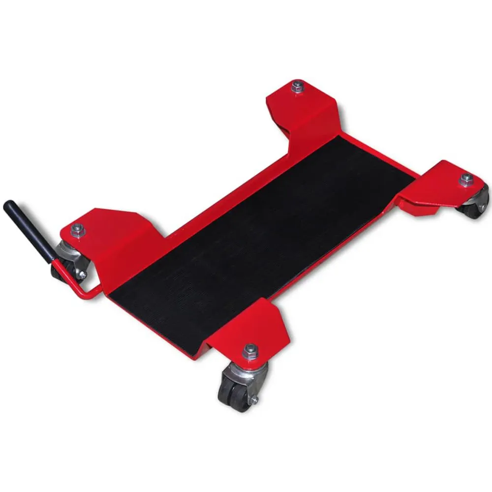 Suporte de transporte/arrumação para moto vermelho