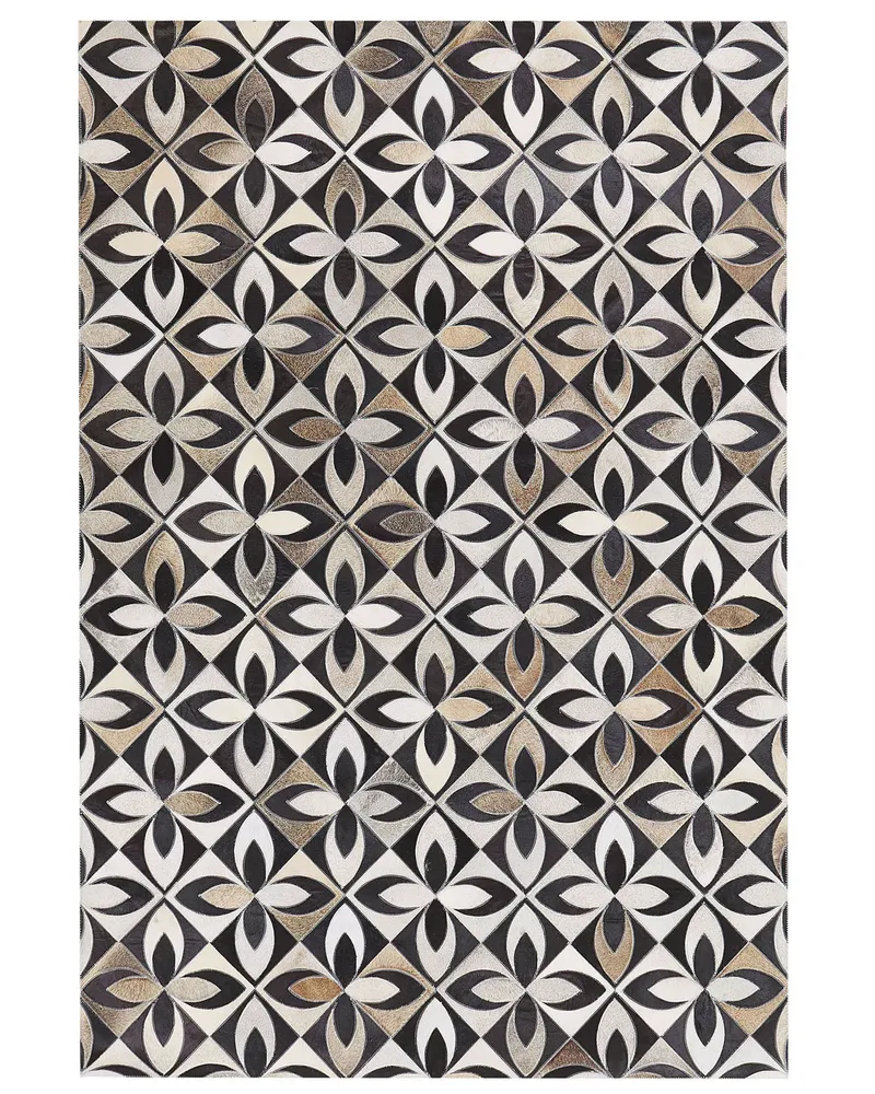 Tapete em pele genuína colorido 160 x 230 cm ISHAN