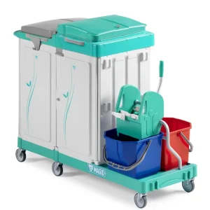 TTS Carro Limpeza Magic Line 450E – Porta-Sacos e Lavagem com Espremedor