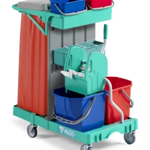 TTS Carro Limpeza Magic Line 70B – Porta Sacos e Lavagem