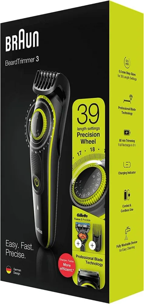 Aparador de Barba Braun BT3241 (Autonomia 80 min)