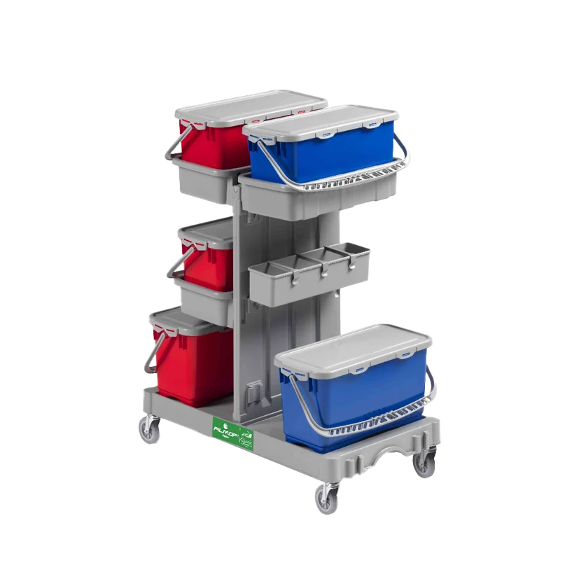 FILMOP Carro de Limpeza ALPHA 0406700 com Esfregões Pré-embebidos Top-Down®