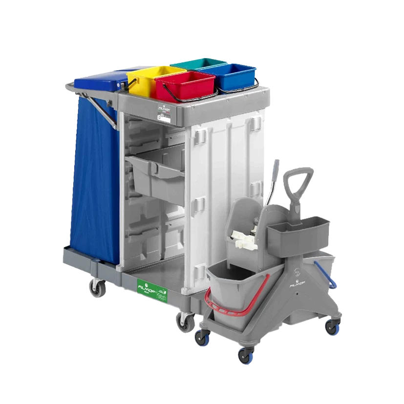 FILMOP Carro Multiusos ALPHA 0201000 com Peg Kit e Porta-Sacos Dobrável