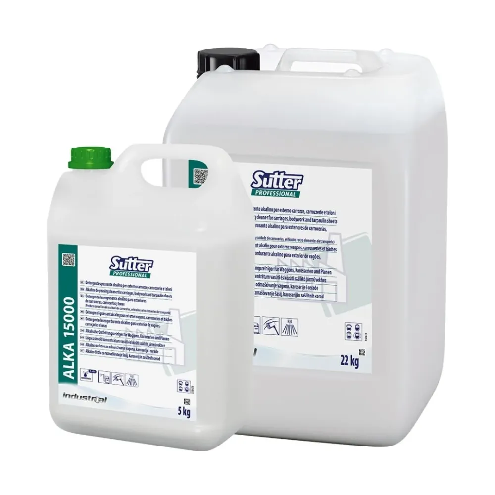 Sutter Alka 15000 detergente desengordurante alcalino para exterior de vagões carroçarias e lonas com efeito auto luminoso