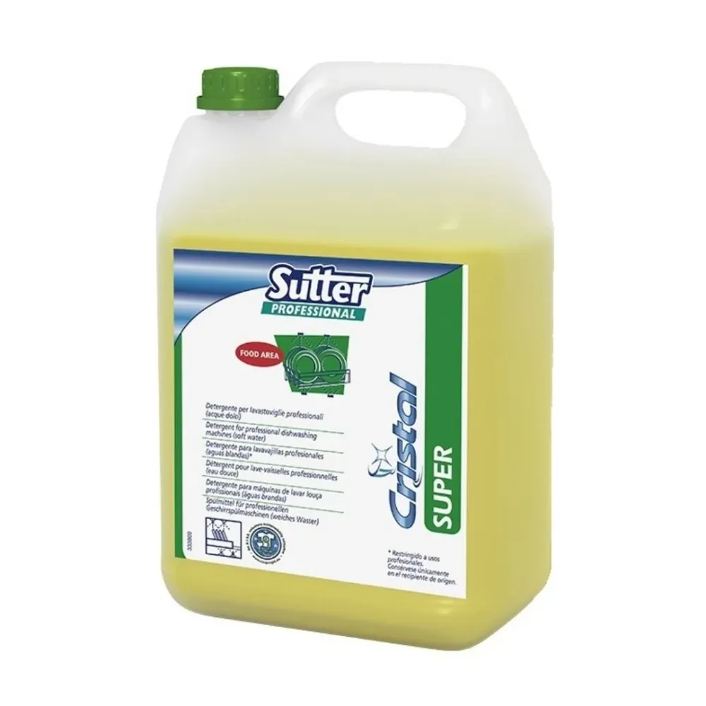 Sutter Super detergente alcalino concentrado para máquinas de higienizar loiç profissionais em águas brandas