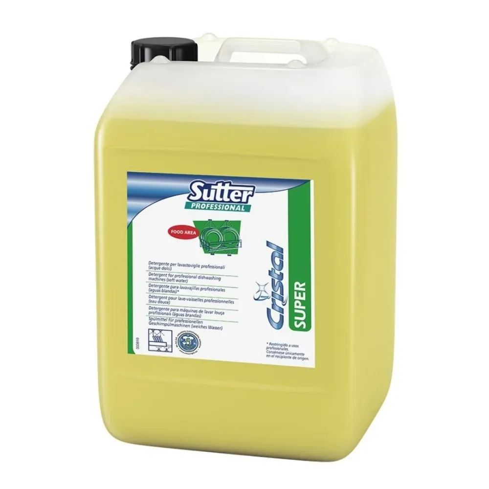 Sutter Super detergente alcalino concentrado para máquinas de higienizar loiç profissionais em águas brandas