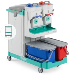 TTS Carro Limpeza Magic 850V Multiuso Fechado – Sistema Dosely 90 L