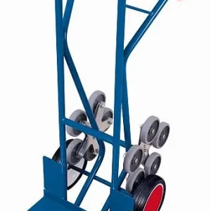Carro de escada VARIOfit com 2 estrelas de cinco braços, dimensões externas: 610 x 725 x 1.310 mm (LxPxA), sk-710.236 Fáci...