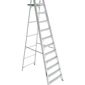 Escalera de tijera de aluminio 11 peldaños Cuprum