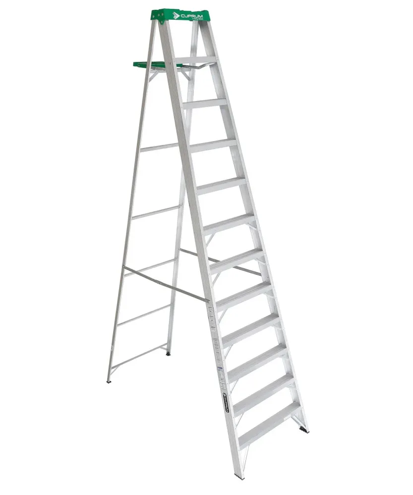 Escalera de tijera de aluminio 11 peldaños Cuprum
