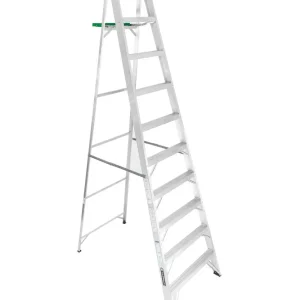 Escalera de tijera de aluminio 9 peldaños Cuprum