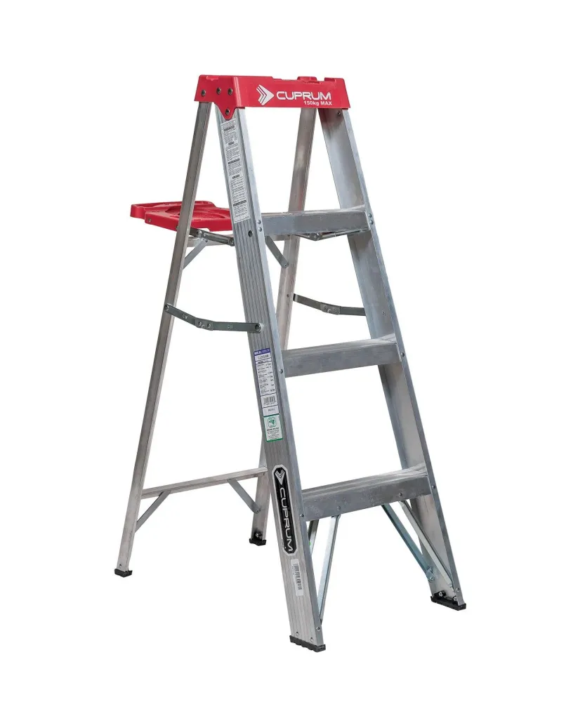 Escalera de tijera de aluminio 3 peldaños Cuprum