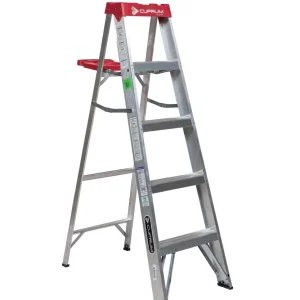 Escalera de tijera de aluminio 4 peldaños Cuprum