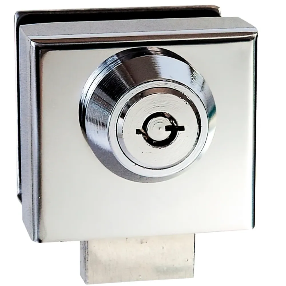 Fechadura de porta de vidro CBM 2003 com chave tubular