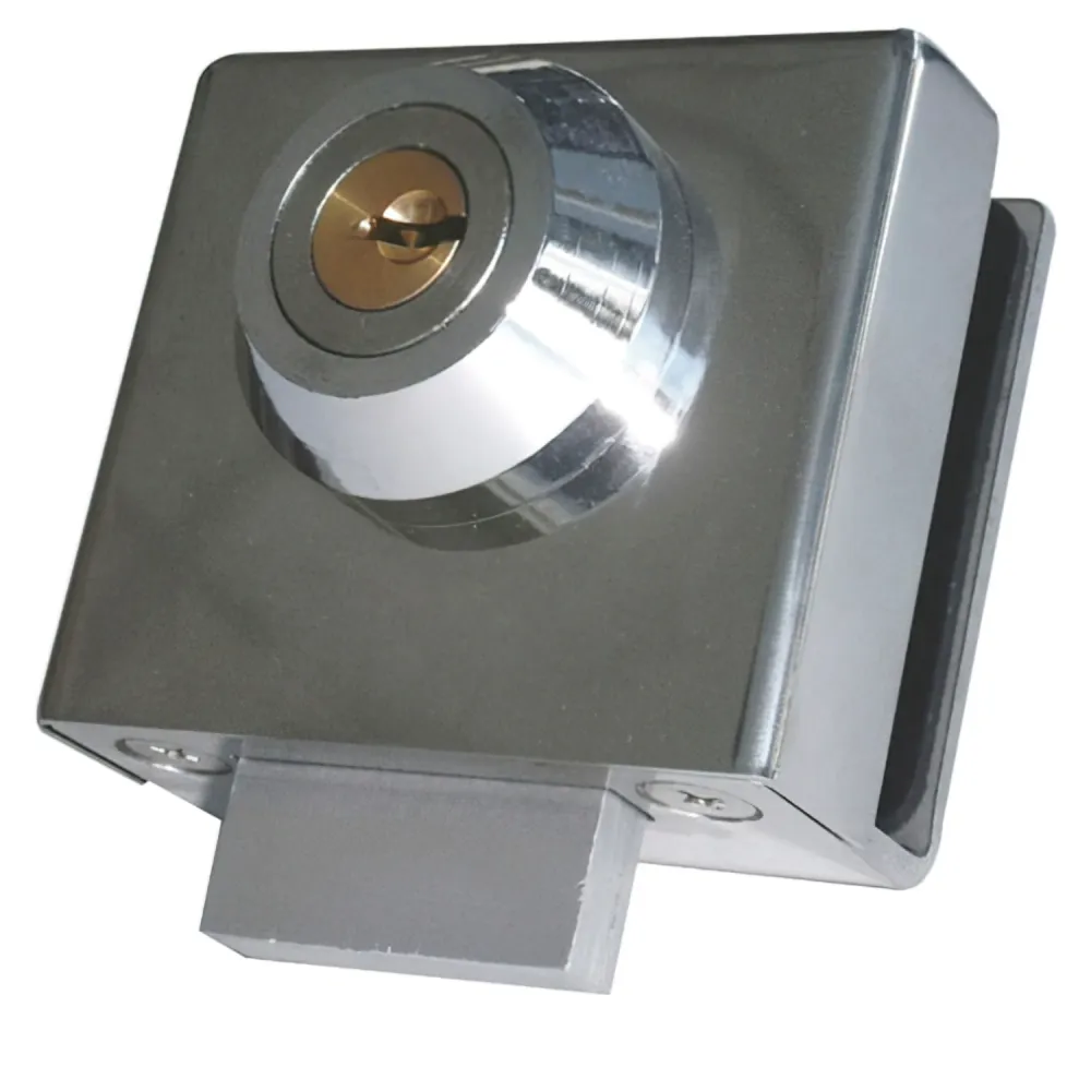 Fechadura de porta de vidro CBM 2004 com chave plana