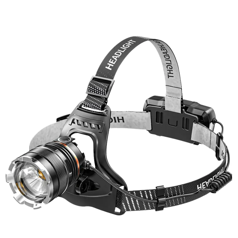 Lanterna de Cabeç Zoom Super Potente - Recarregável USB