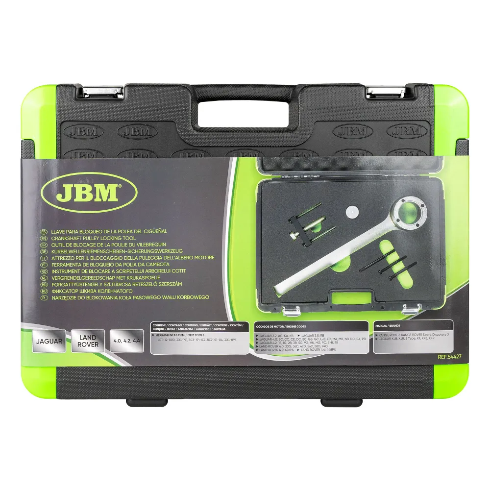 KIT DE BLOQUEIO DA POLIA DO VIRABREQUIM JAGUAR/LAND ROVER 4.0, 4.2, 4.4 - 54427 JBM