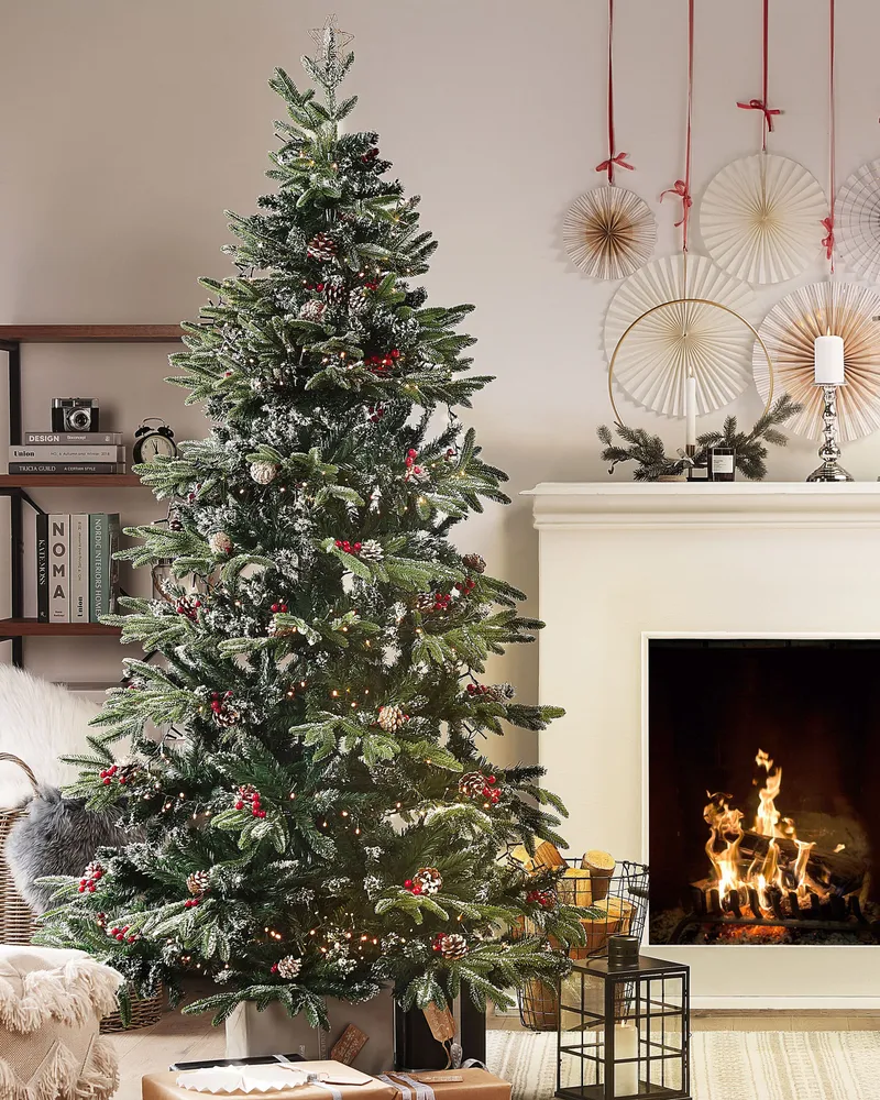 Frosted Christmas Tree 210 cm Green DENALI
