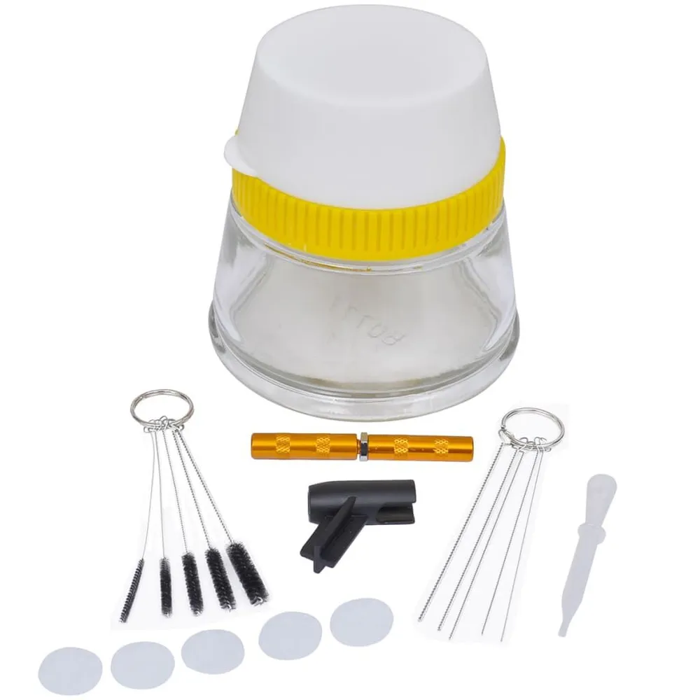 Conjunto para limpeza de aerógrafos 3 em 1 vidaXL