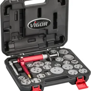 Chave de Torque para Roda Conjunto de ferramentas de redefinição do pistão do freio VIGOR, pneumático, número de ferrament...