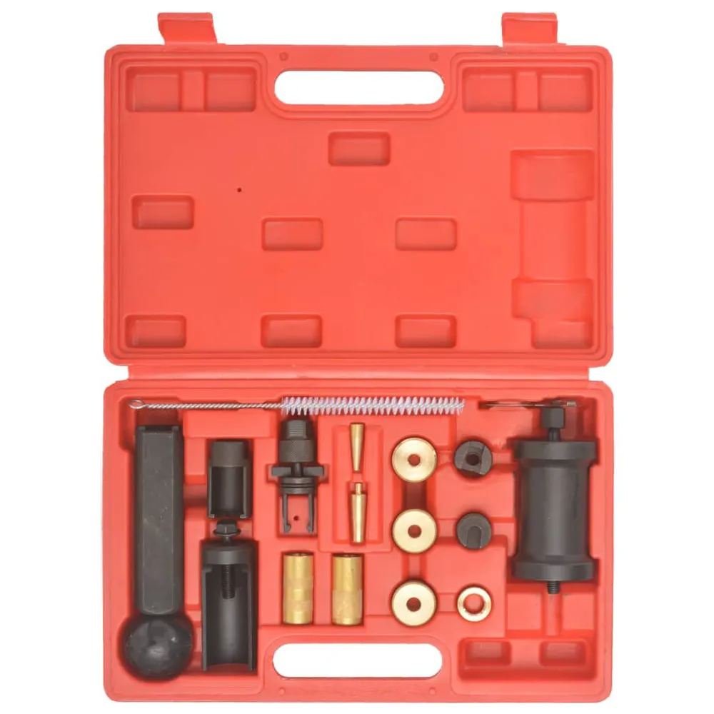 Conj. ferramentas remoção/instalação injetores 18 pcs para VAG VW com Indicador de Gap
