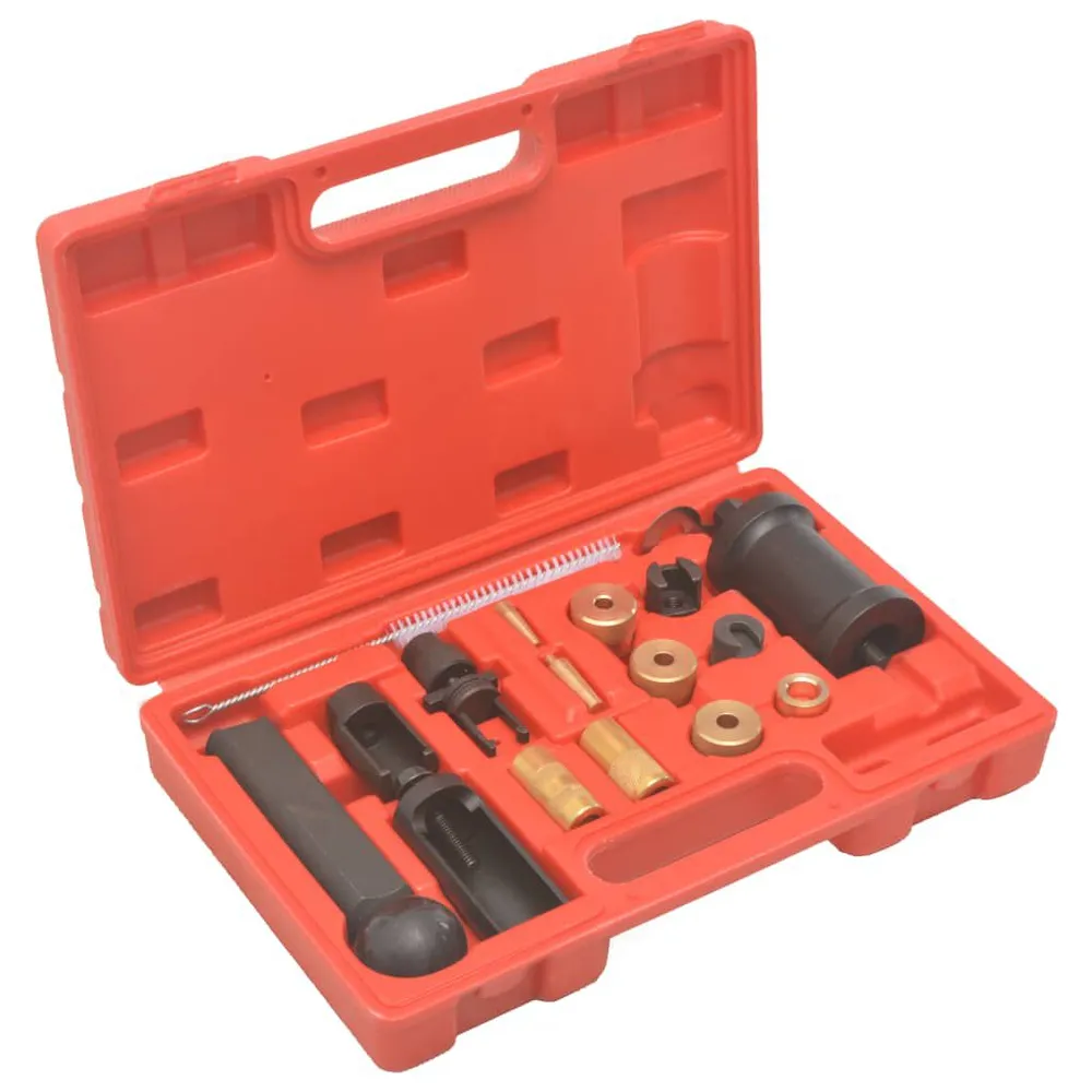 Conj. ferramentas remoção/instalação injetores 18 pcs para VAG VW com Indicador de Gap