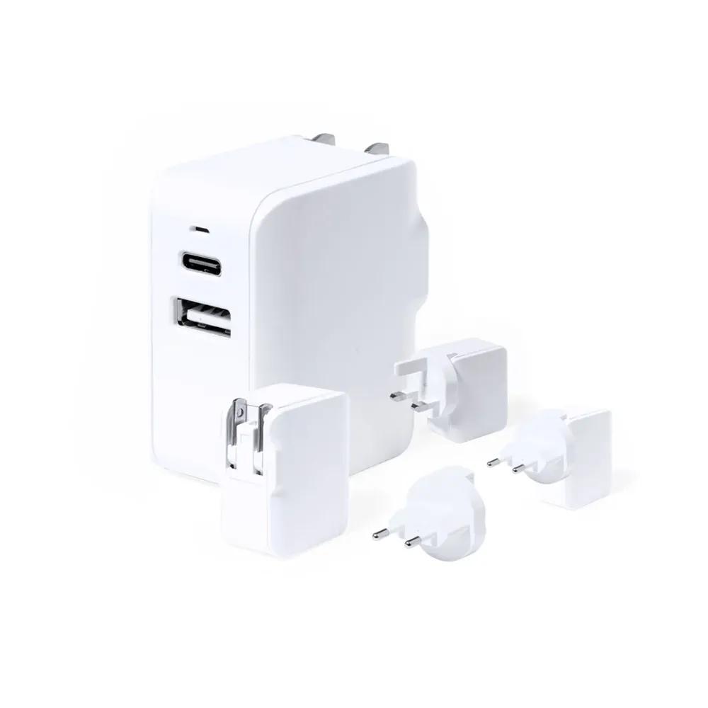 Adaptador de Tomadas Vlind com USB e Tipo C