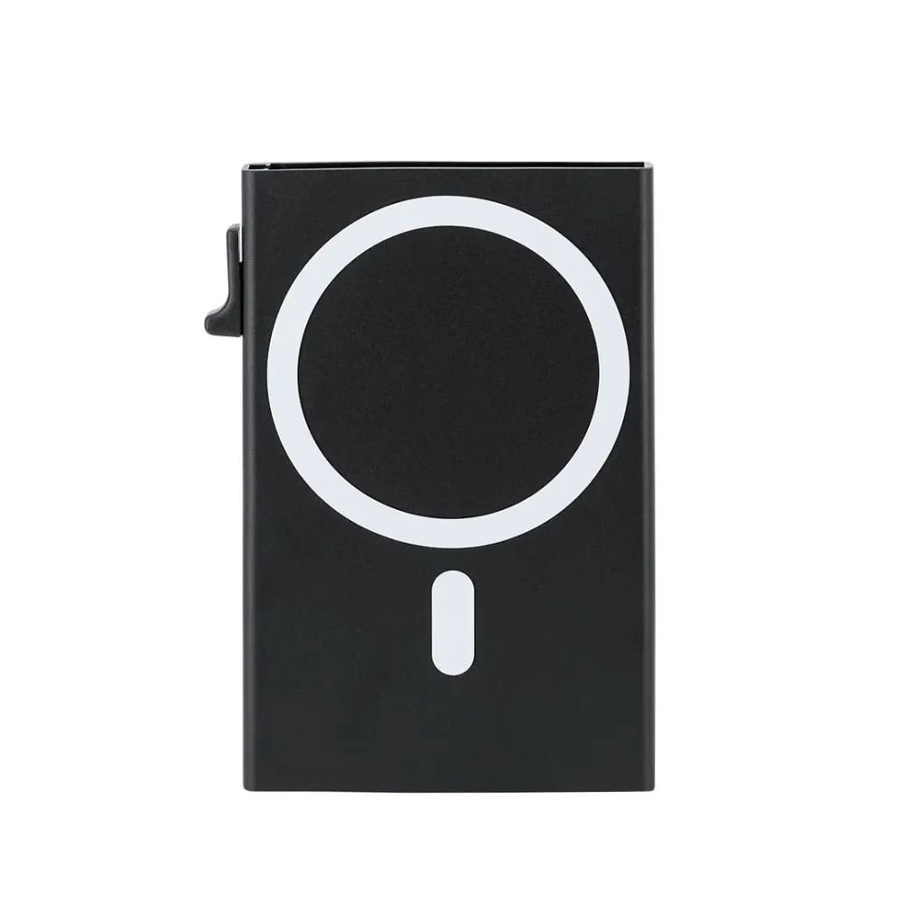 Alfek - Porta-cartões em Alumínio com Suporte Magsafe