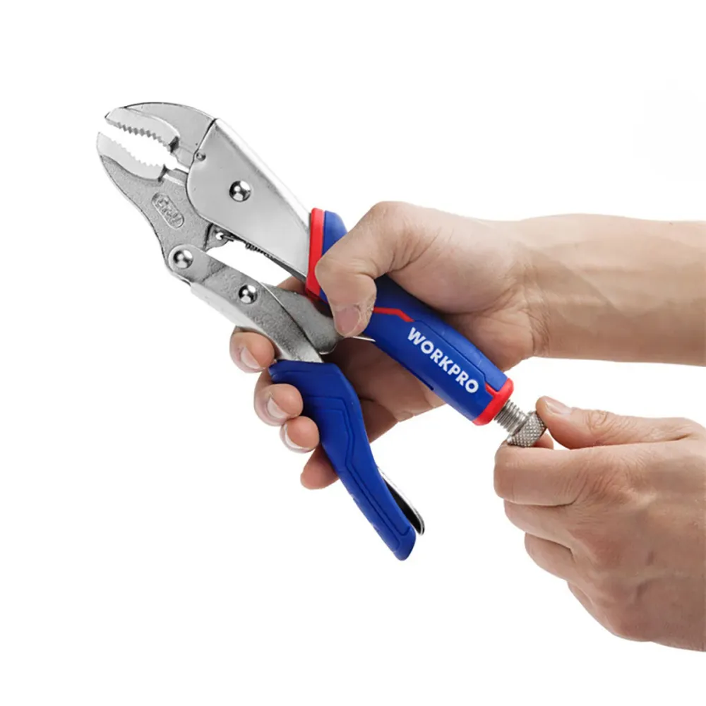 Alicates de pressão Workpro pro cr-m Resistente Ajustável Regulável Cabo bimatéria 250 mm