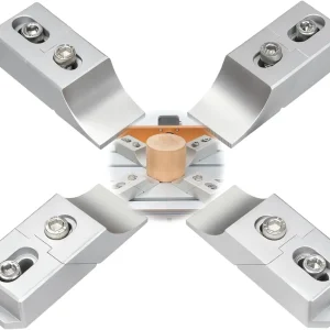 Aluminum Side Clamp Vise, 4-Pack Low-Profile Lateral Clamping Set Milling and CNC Machines, High-Strength Alloy Up to 60kN